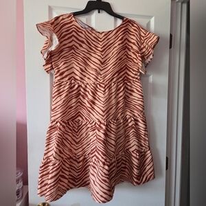 Women's tiered dolman sleeve babydoll dress size M NWT